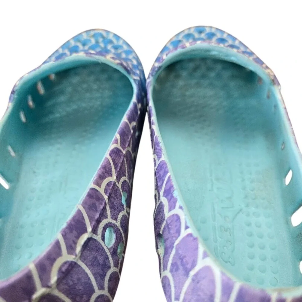 Floafers Posh Driver Loafer Slip‎ on Water Shoes Mermaid Scale Pattern Kids Sz 1
